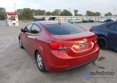 2015 Hyundai Elantra Se из США, поврежденный, VIN 5NPDH4AE4FH606148